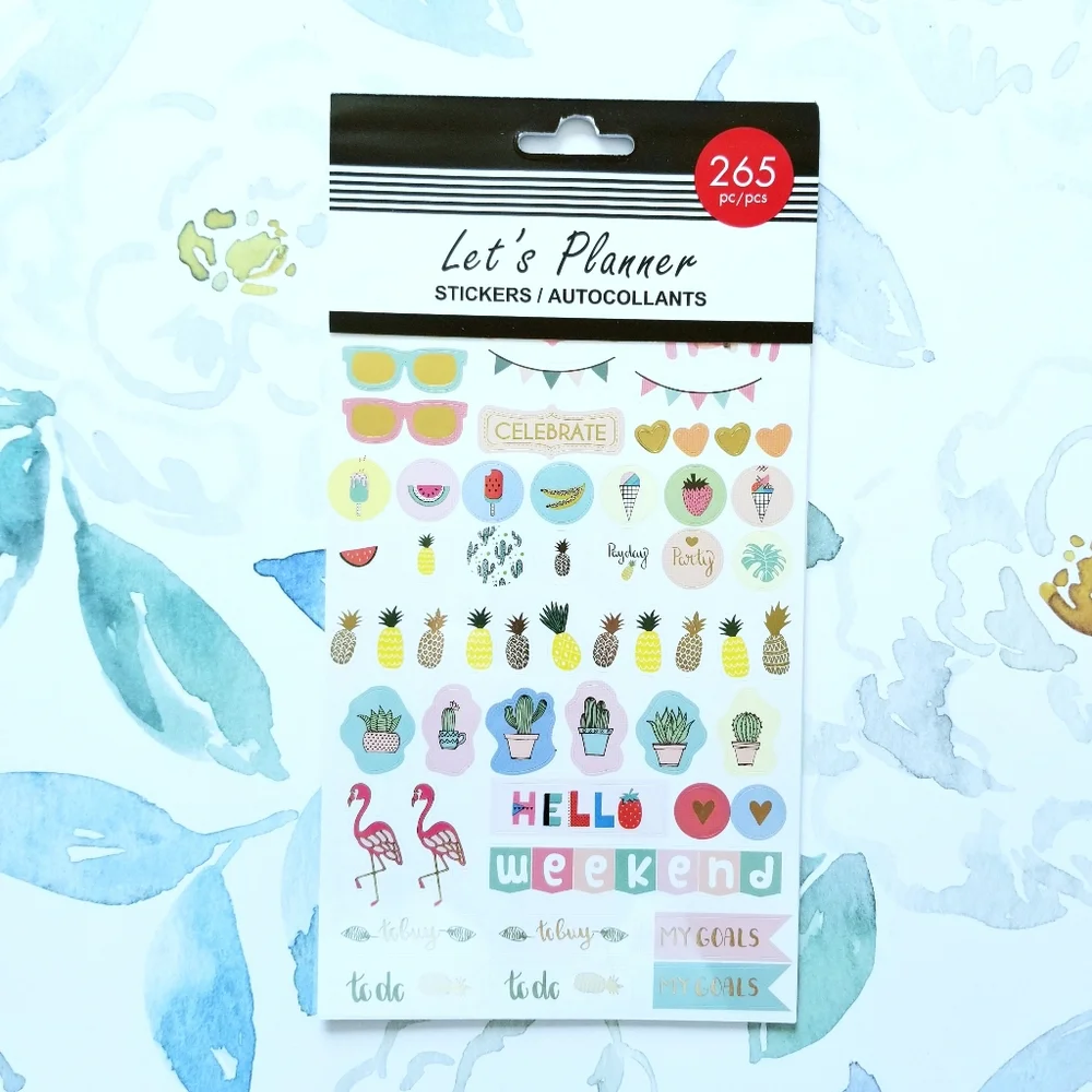 NEW! Let's Planner Hello Weekend Planner Sticker Book 265 Pieces